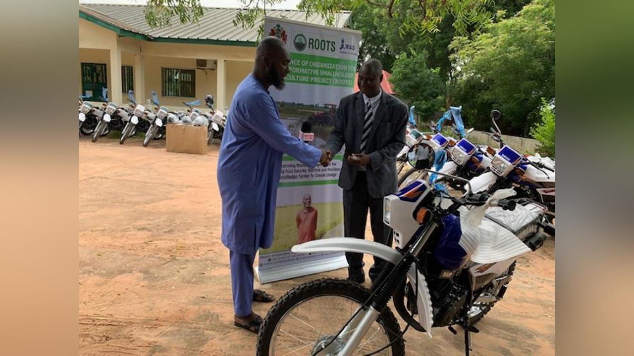 ROOTs hands over 19 motorbikes to DoA ROOTs hands over 19 motorbikes to DoA