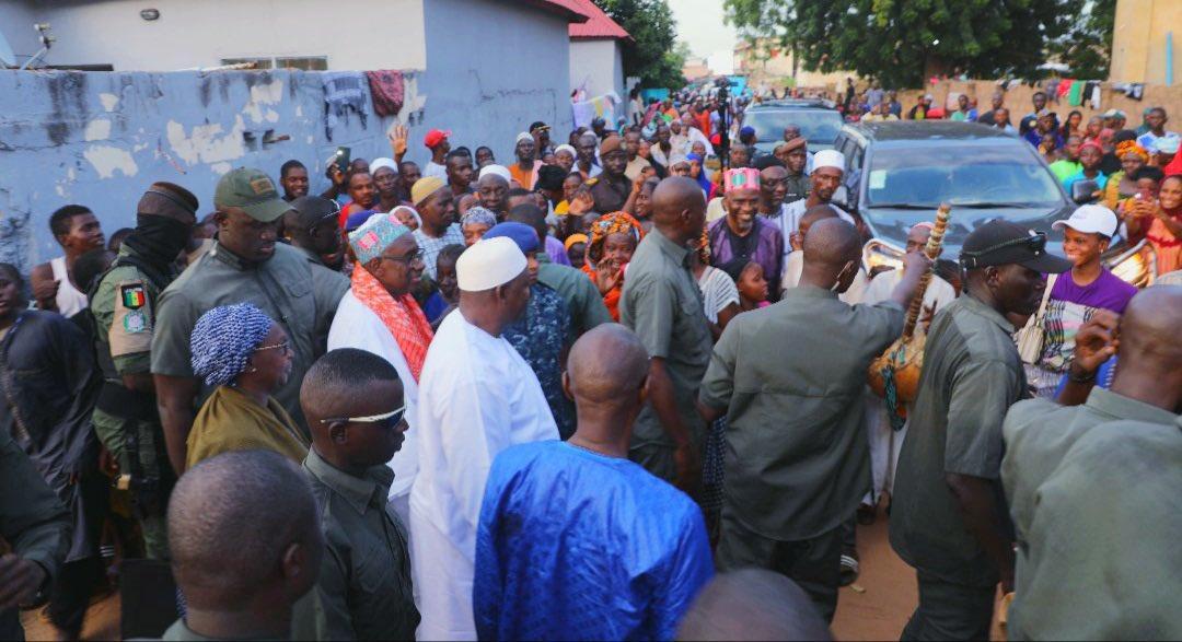 President Barrow travelled to his village,stopped at Bansang and made a ...