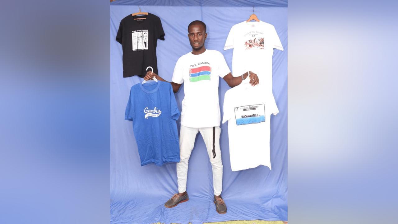 Modou Jagne promotes Gambia’s history and culture through graphics artworks