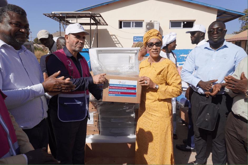 FaBB Foundation oversees presentation of D6M medicalequipment to Essau hospital donated by Qatar Charity FaBB Foundation oversees presentation of D6M medicalequipment to Essau hospital donated by Qatar Charity