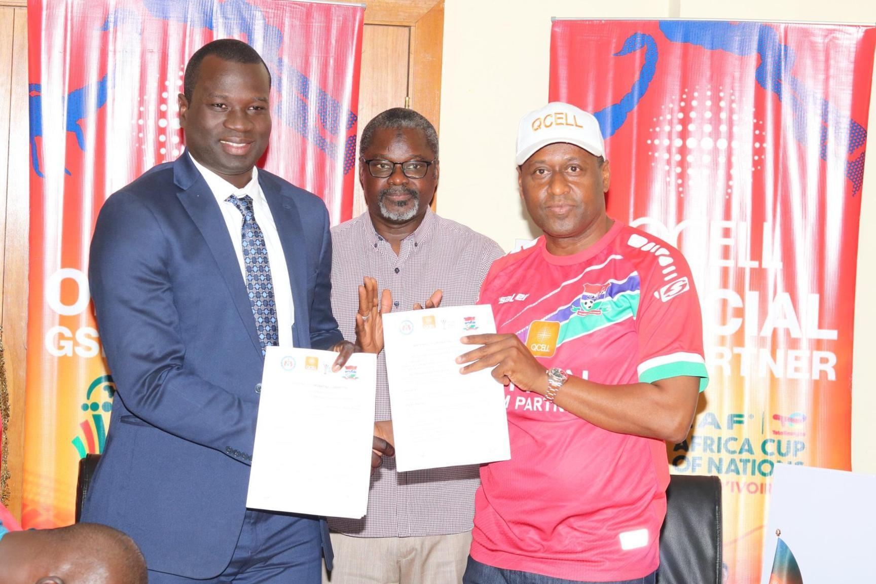 Qcell unveils D20M Gambia-Afcon partnership deal - Gambia