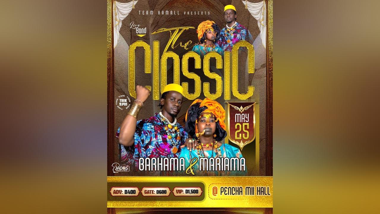 Barhama and Mariama set for The Classic Concert Barhama and Mariama set for The Classic Concert