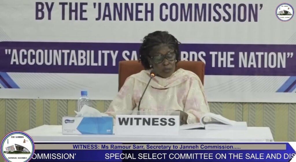 Janneh Commission Secretary Alleges Counsel Interference Janneh Commission Secretary Alleges Counsel Interference