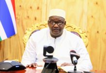 President Adama Barrow Speaking at the Bundung Meeting President Adama Barrow Speaking at the Bundung Meeting