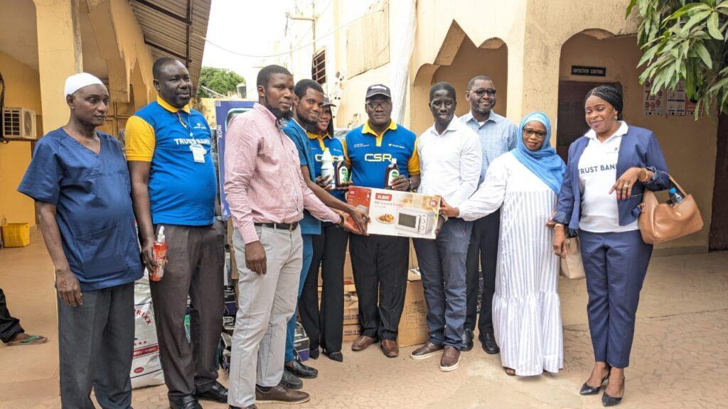 Trust Bank Donates D250000 in Supplies to Hospital Trust Bank Donates D250000 in Supplies to Hospital