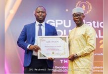 Brikama Utd Honors Momodou Gajaga for GPU Award Brikama Utd Honors Momodou Gajaga for GPU Award