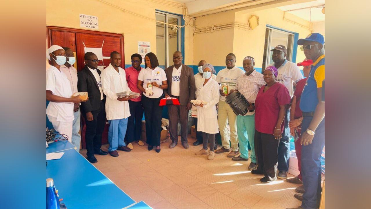 Trust Bank Donates D200000 in Medical Supplies to Basse Trust Bank Donates D200000 in Medical Supplies to Basse