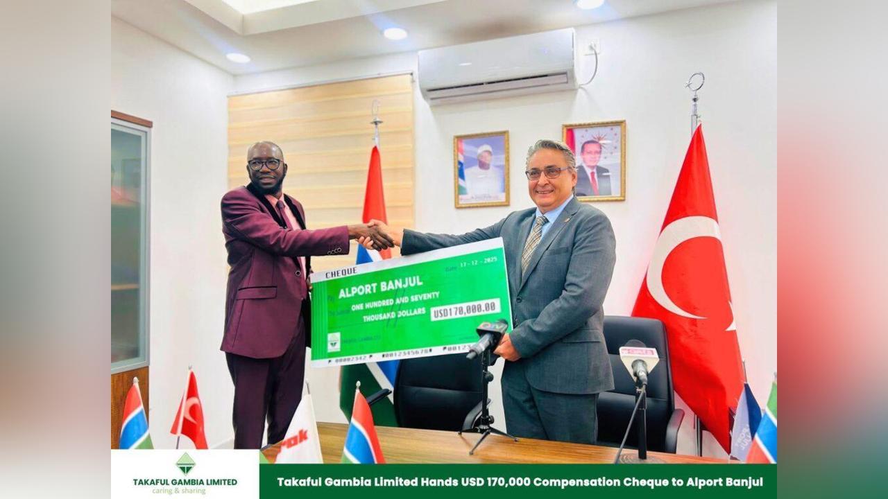 Takaful Gambia Pays $170,000 Claim to Alport Banjul Takaful Gambia Pays $170,000 Claim to Alport Banjul