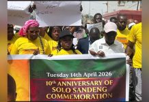 Gambians Commemorate 10Th Anniversary of Sandeng’S Death Gambians Commemorate 10Th Anniversary of Sandeng'S Death