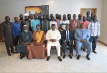 Barrow Meets Gambian Students in Congo Barrow Meets Gambian Students in Congo