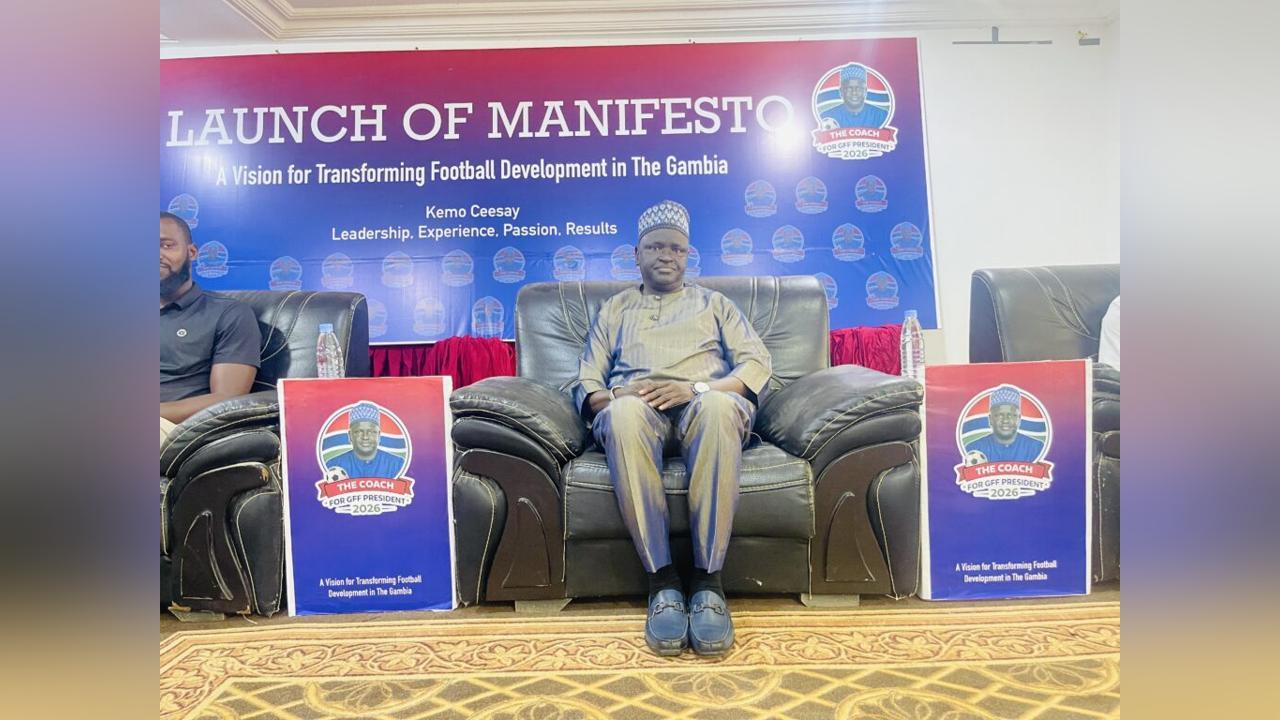 Kemo Ceesay Launches Manifesto for Unity and Football Kemo Ceesay Launches Manifesto for Unity and Football