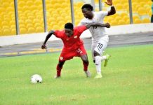 Ghana U23 team beat Hearts of Oak 1-0 in friendly