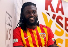 Emmanuel Adebayor moves to Turkey’s Kayserispor