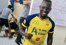 Saddick Adams makes debut for new club Shabab El-Bourj