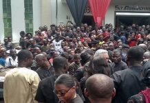 Rawlings mobbed at funeral of Peter Amewu’s sister