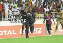 Cape coast pitch invader in police custody, being processed for court