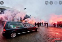 1500 Feyenoord fans troop to De Kuip stadium to pay final respect to Ghana legend Christian Gyan 1500 Feyenoord fans troop to De Kuip stadium to pay final respect to Ghana legend Christian Gyan