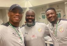 Ghana icon Asamoah Gyan features for African legends against Senegal legends at the newly-built Abdoulaye Wade Stadium Ghana icon Asamoah Gyan features for African legends against Senegal legends at the newly-built Abdoulaye Wade Stadium