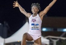 Veep congratulates Deborah Acquah for winning Women’s Long Jump in USA Veep congratulates Deborah Acquah for winning Women's Long Jump in USA