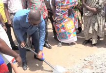 MP cuts sod for the construction of pavilion at Akoon MP cuts sod for the construction of pavilion at Akoon