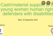 Bente Skanguards provides financial support to twenty women with disabilities Bente Skanguards provides financial support to twenty women with disabilities