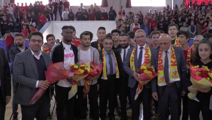 Ghana midfielder Bernard Mensah advises Turkish students to work hard