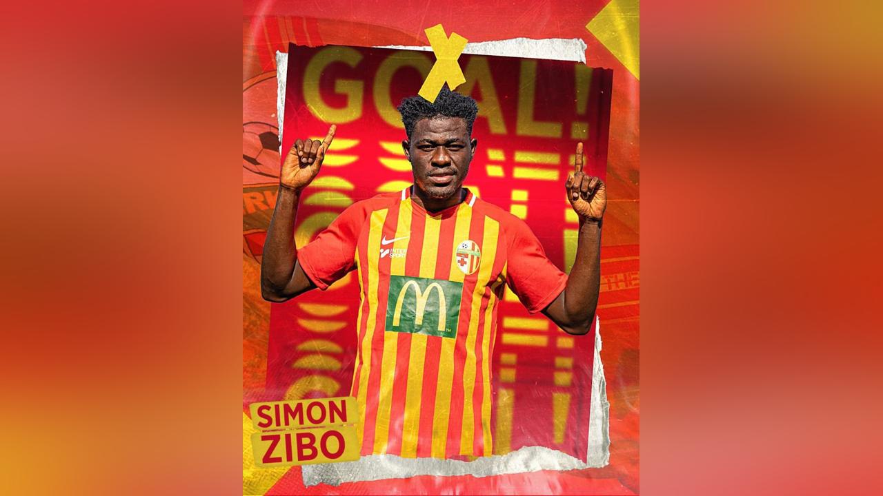 Ghanaian midfielder Simon Zibo scores in Birkirkara's 2-1 defeat against Mosta FC