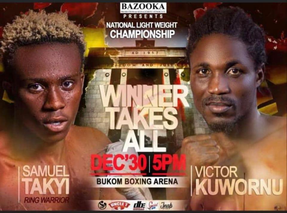 Samuel Takyi To Face Victor Kuwornu For Ghana Lightweight Title On December 30