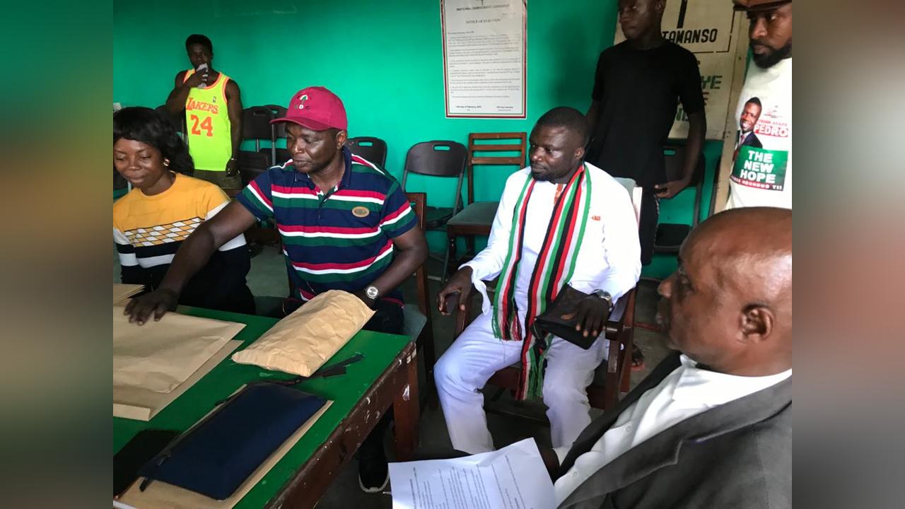 Frank Pedro Asare files nomination to contest Wiawso seat Frank Pedro Asare files nomination to contest Wiawso seat