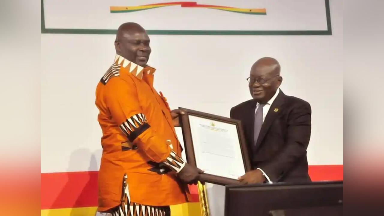Akufo Addo honor JN Products for the service in fighting COVID-19 Akufo Addo honor JN Products for the service in fighting COVID-19