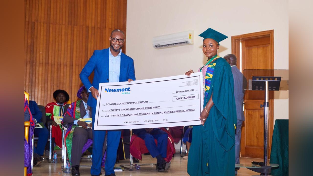 Newmont Africa Honours Best Female Graduating Student in Mining Engineering at UMaT Newmont Africa Honours Best Female Graduating Student in Mining Engineering at UMaT