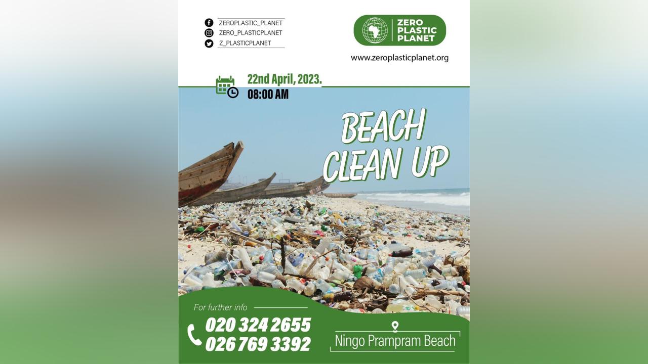 Zero Plastic Planet to embark on a clean-up exercise at Ningo Prampram Zero Plastic Planet to embark on a clean-up exercise at Ningo Prampram