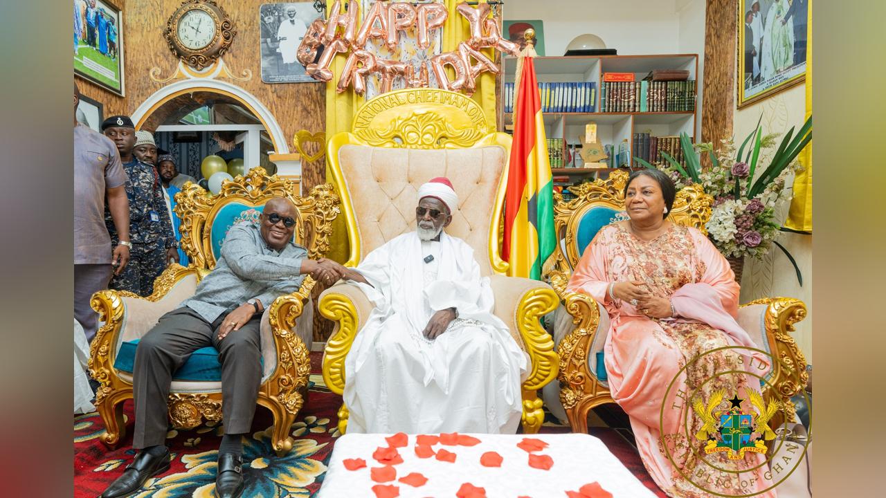 President Akufo-Addo felicitates with National Chief Imam on 104th birthday President Akufo-Addo felicitates with National Chief Imam on 104th birthday