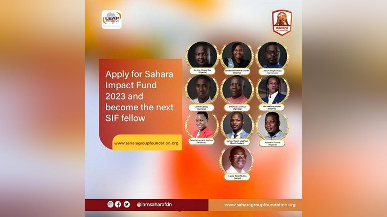 Registration Opens For Sahara Impact Fund Program 2023 Registration Opens For Sahara Impact Fund Program 2023