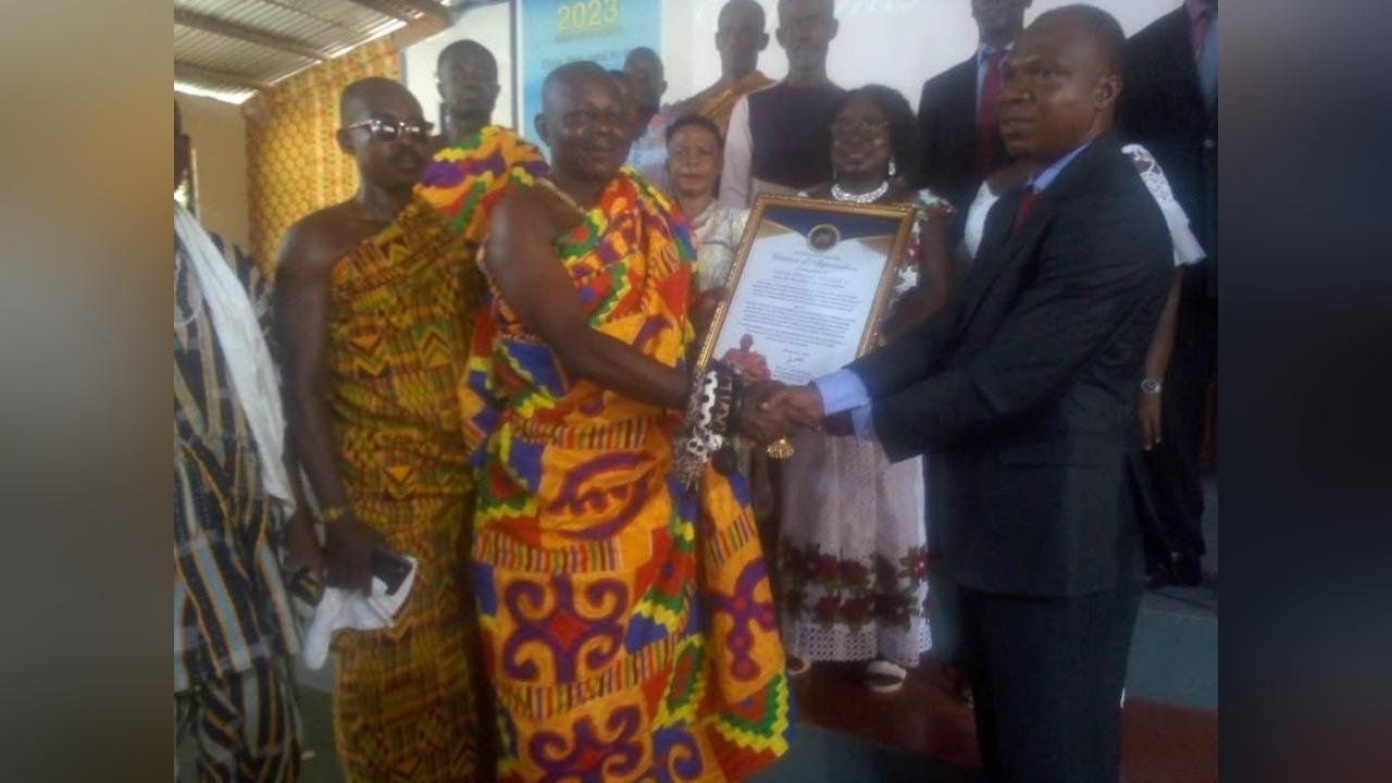 Nifahene honoured for exemplary leadership Nifahene honoured for exemplary leadership