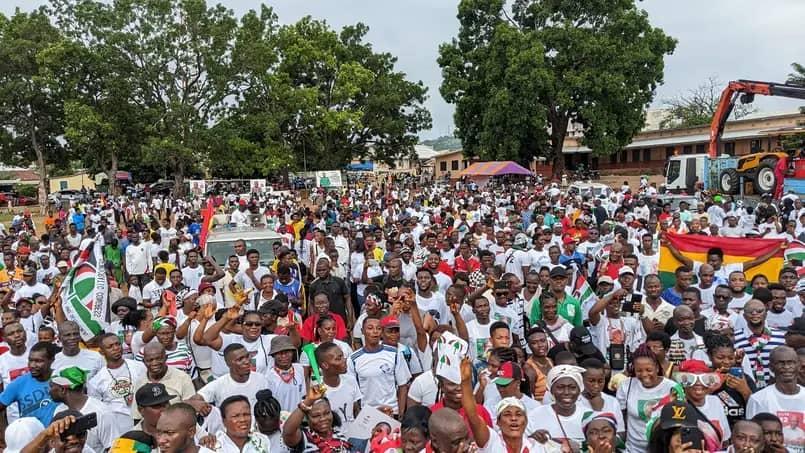 NDC supporters join victory walk in Ho NDC supporters join victory walk in Ho