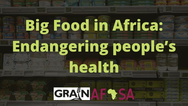Big Food in Africa: The System in Ghana and Scandals Big Food in Africa: The System in Ghana and Scandals