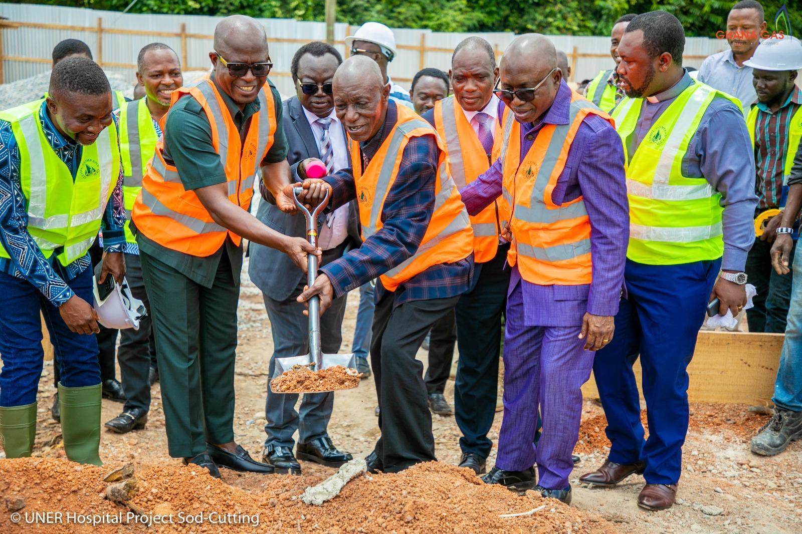 Ghana Gas cuts sod to support 200-bed hospital at UENR Ghana Gas cuts sod to support 200-bed hospital at UENR