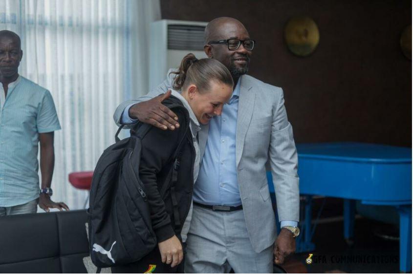 Kurt Okraku encourages Black Queens to win AWCON 2024 Kurt Okraku encourages Black Queens to win AWCON 2024