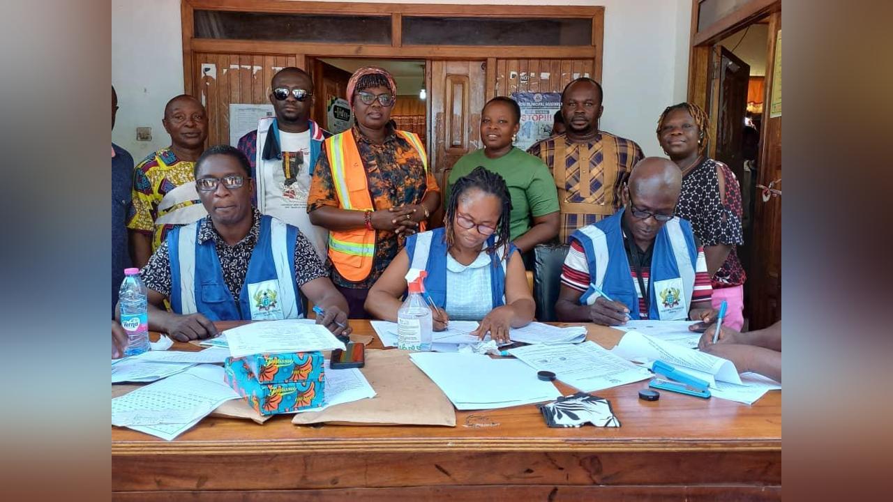 Bono Regional Minister Visits Registration Centers , Promotes Civic Participation Bono Regional Minister Visits Registration Centers , Promotes Civic Participation