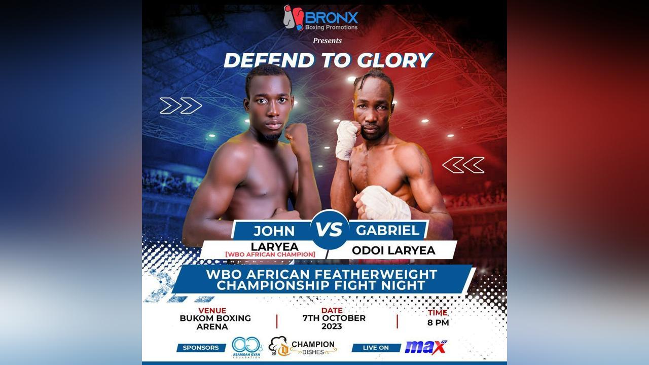 John Laryea To Defend Title Against Gabriel Odoi Laryea John Laryea To Defend Title Against Gabriel Odoi Laryea