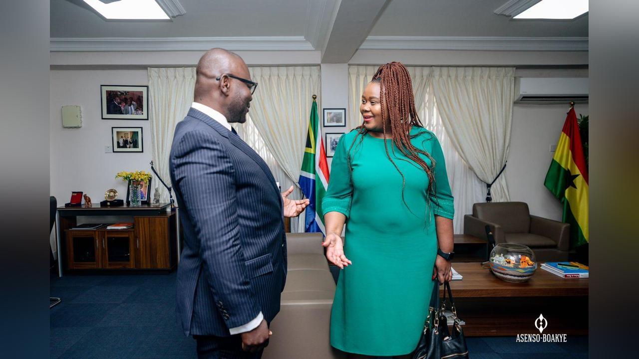 South Africa Minister calls on Asenso-Boakye South Africa Minister calls on Asenso-Boakye
