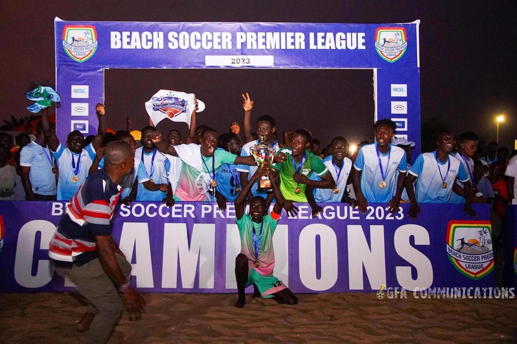 Ada Assurance defeated Cheetah BSC Club to win the 2022/23 Beach Soccer League championship Ada Assurance defeated Cheetah BSC Club to win the 2022/23 Beach Soccer League championship
