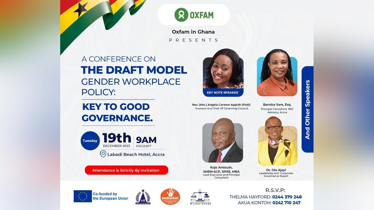 Oxfam Ghana Conference Will Discuss Sgbd At The Workplace - Ghana