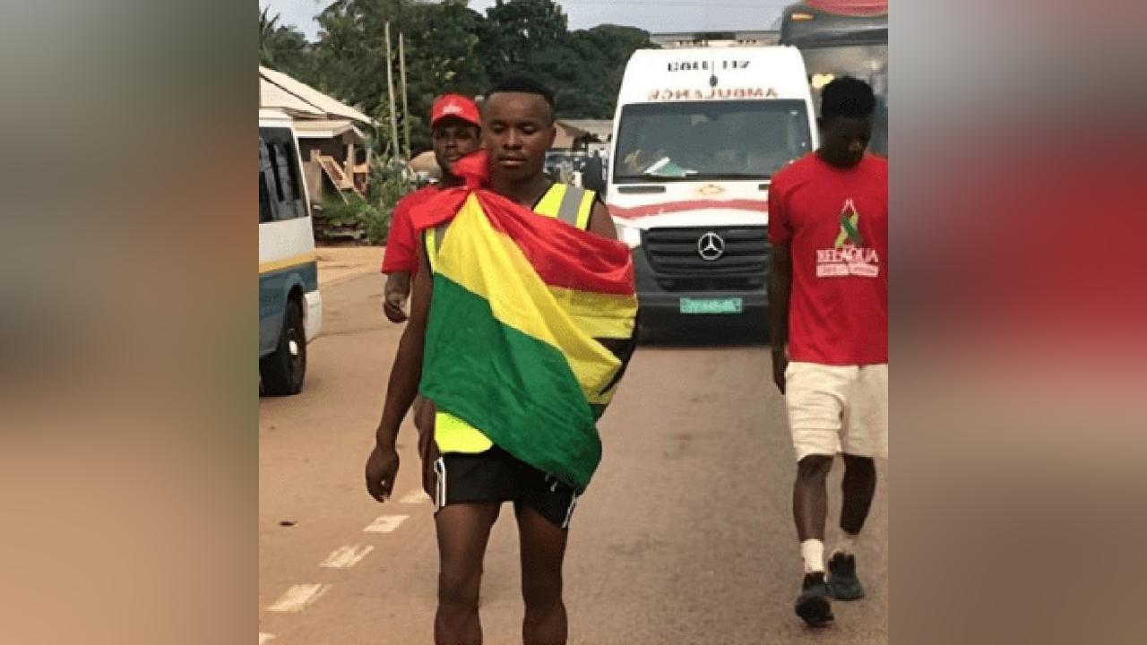 GWR: Seidu Rafiwu completes 4-day walk-a-thon from Techiman to Accra ...