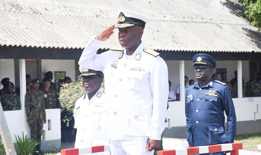 Rear Admiral Eric Adu has Handed over Responsibilities as Commandant of the Ghana Armed Forces Training Rear Admiral Eric Adu has Handed over Responsibilities as Commandant of the Ghana Armed Forces Training