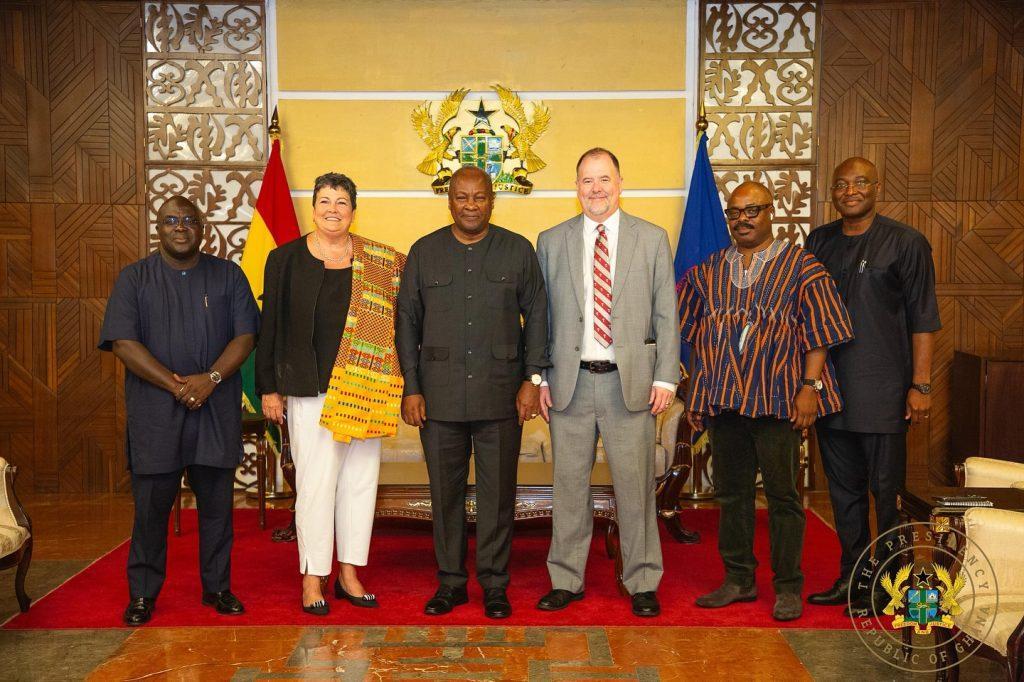 Mahama Bids Farewell to Outgoing US Ambassador Palmer