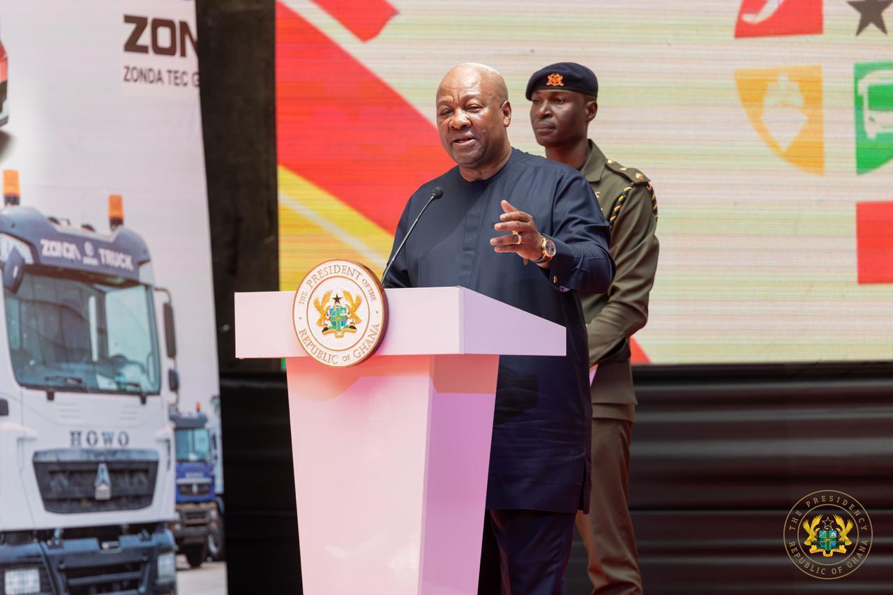 Mahama Reiterates Government'S Desire for Transport Development Mahama Reiterates Government'S Desire for Transport Development