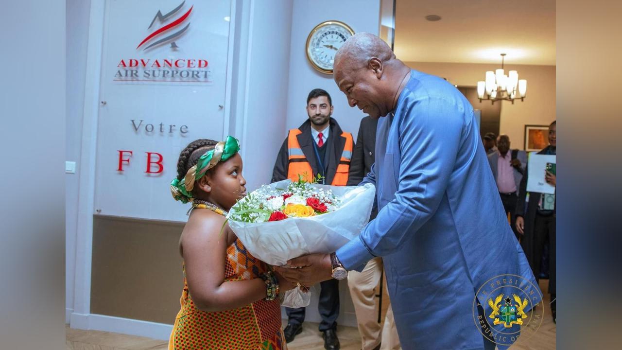 President Mahama Arrives in Paris to Address Peace Forum President Mahama Arrives in Paris to Address Peace Forum
