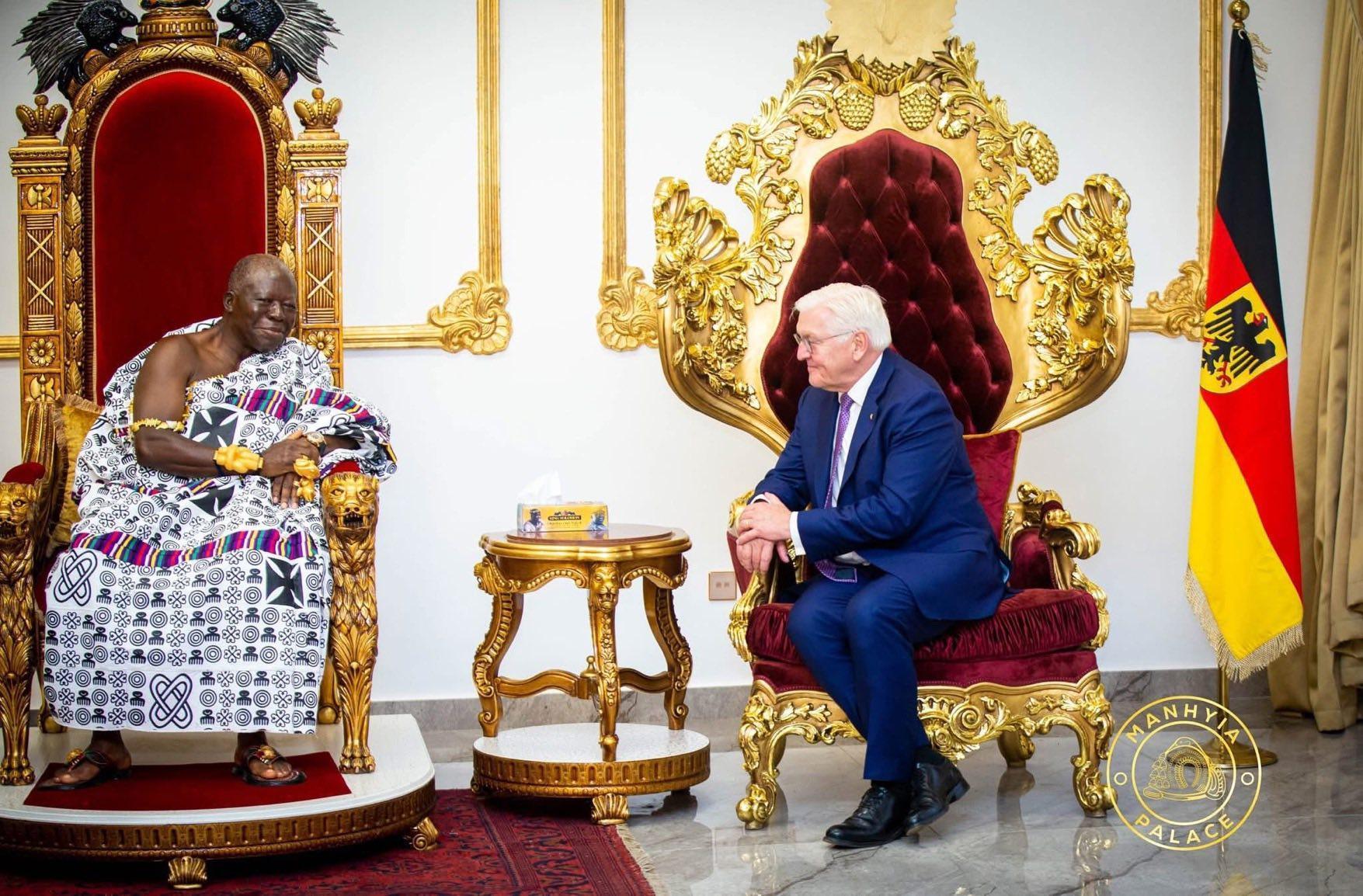German President Calls on Otumfuo at Manhyia Palace German President Calls on Otumfuo at Manhyia Palace